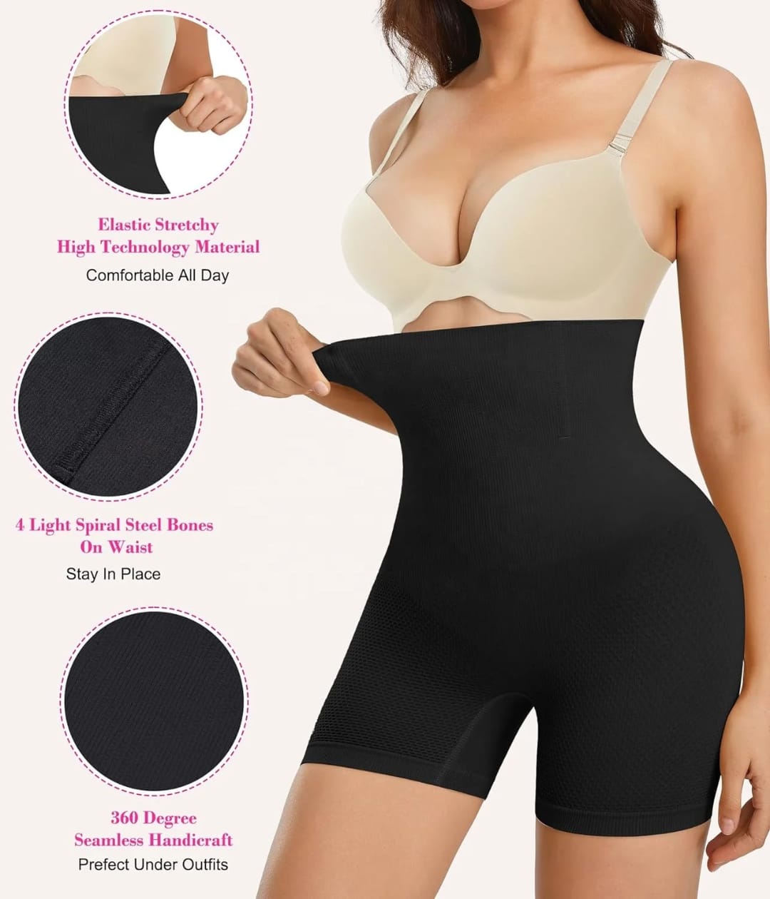 Gaine simple cuissard - vue 3 - Sylite Boutique